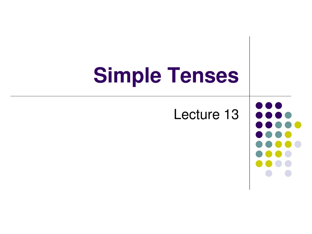 simple tenses powerpoint presentation