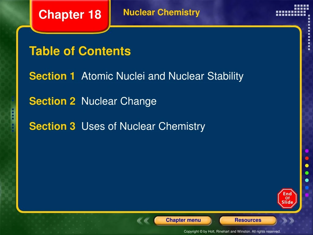 nuclear chemistry n.