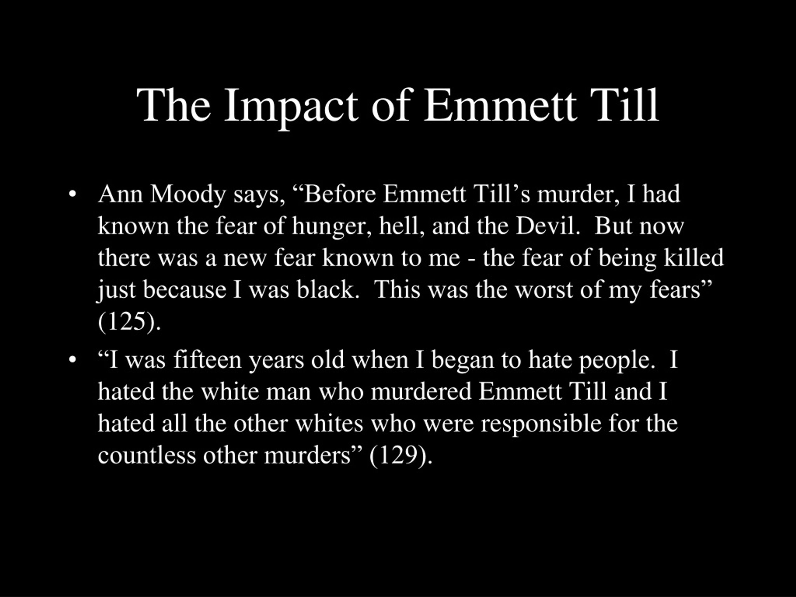 Ppt The Death Of Emmett Till Powerpoint Presentation Free Download