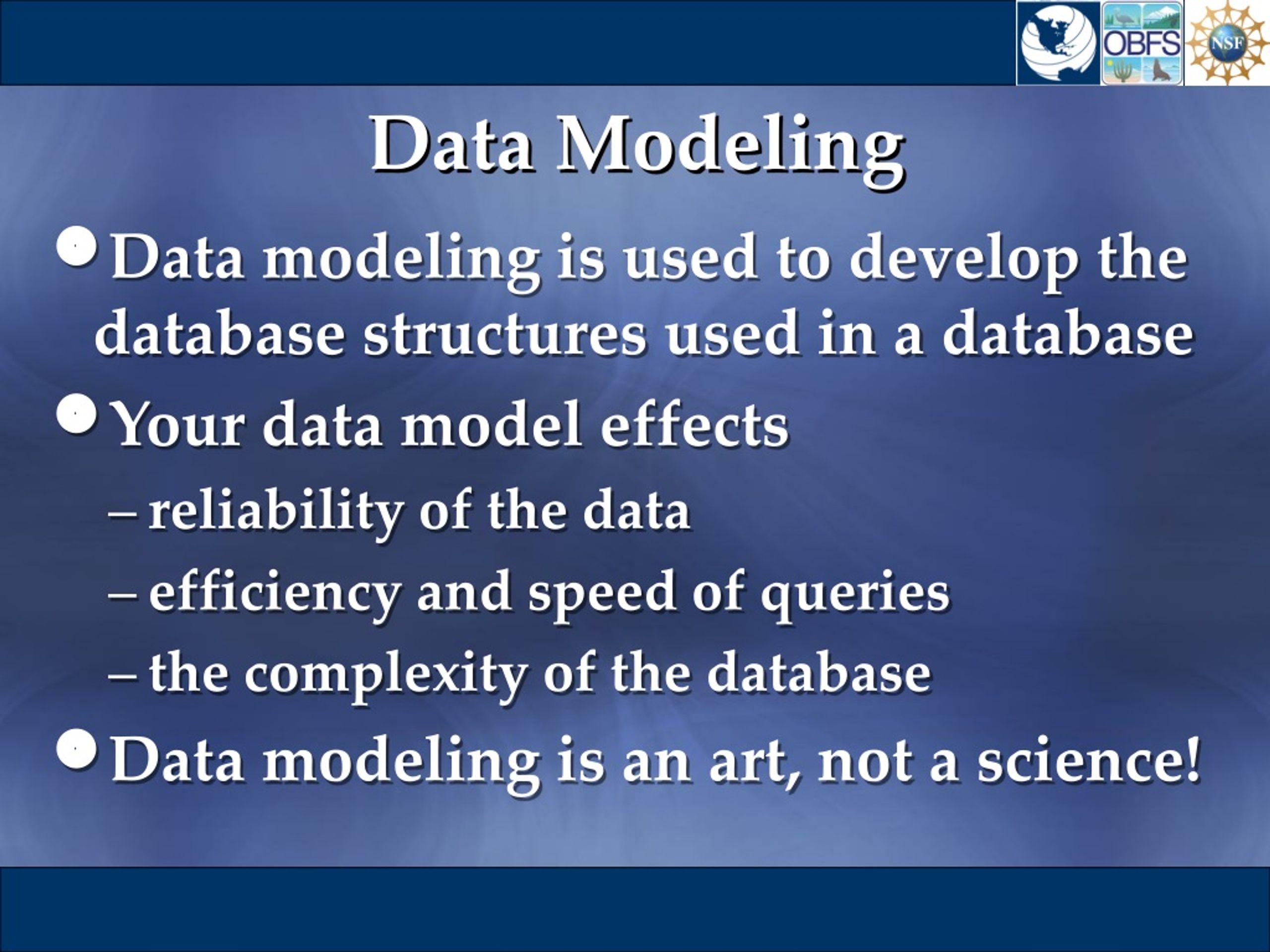 PPT - Data Models for Ecological Databases PowerPoint Presentation ...