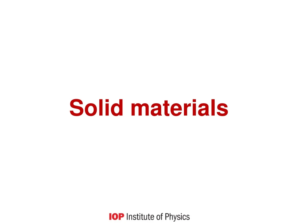 solid materials n.