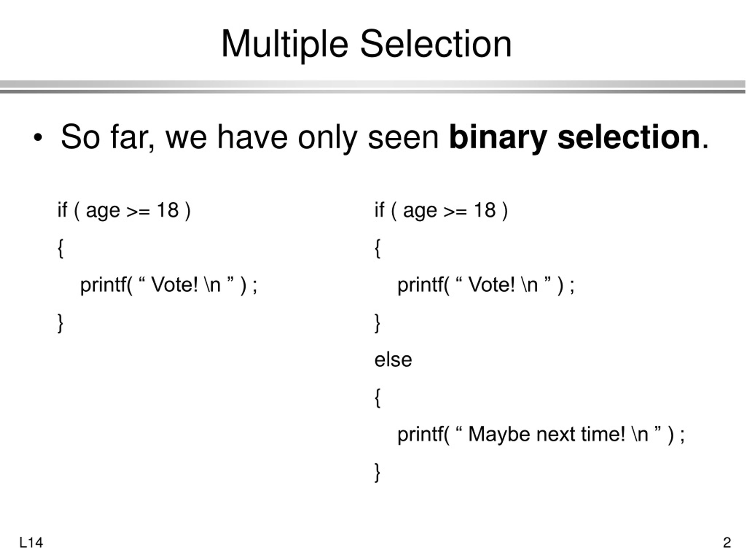 PPT The Switch Statement PowerPoint Presentation Free Download ID 9160889