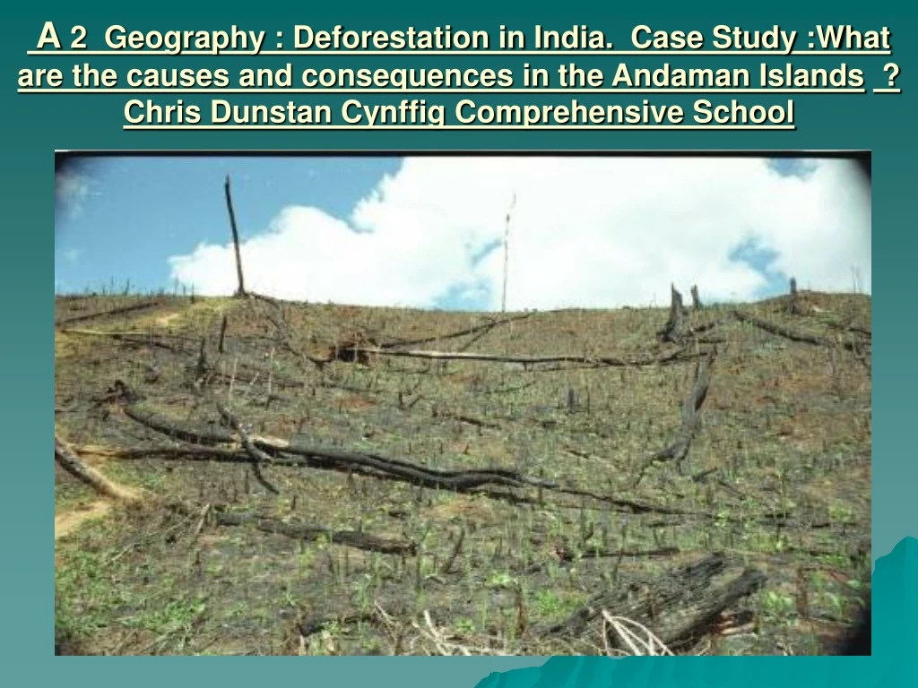 case study on deforestation in andaman and nicobar islands