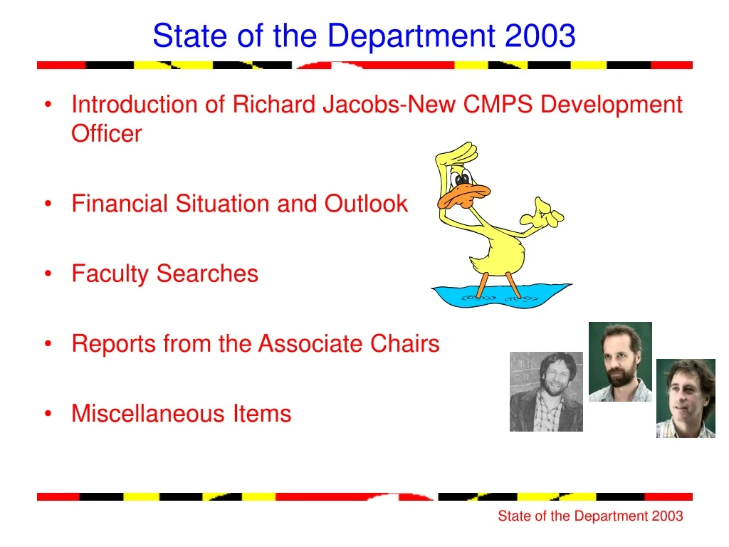 state of the department 2003 n.