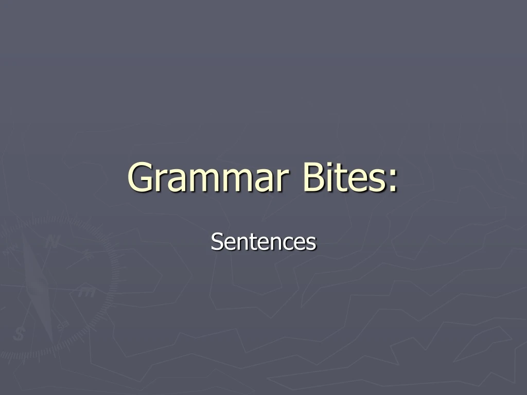 grammar bites n.