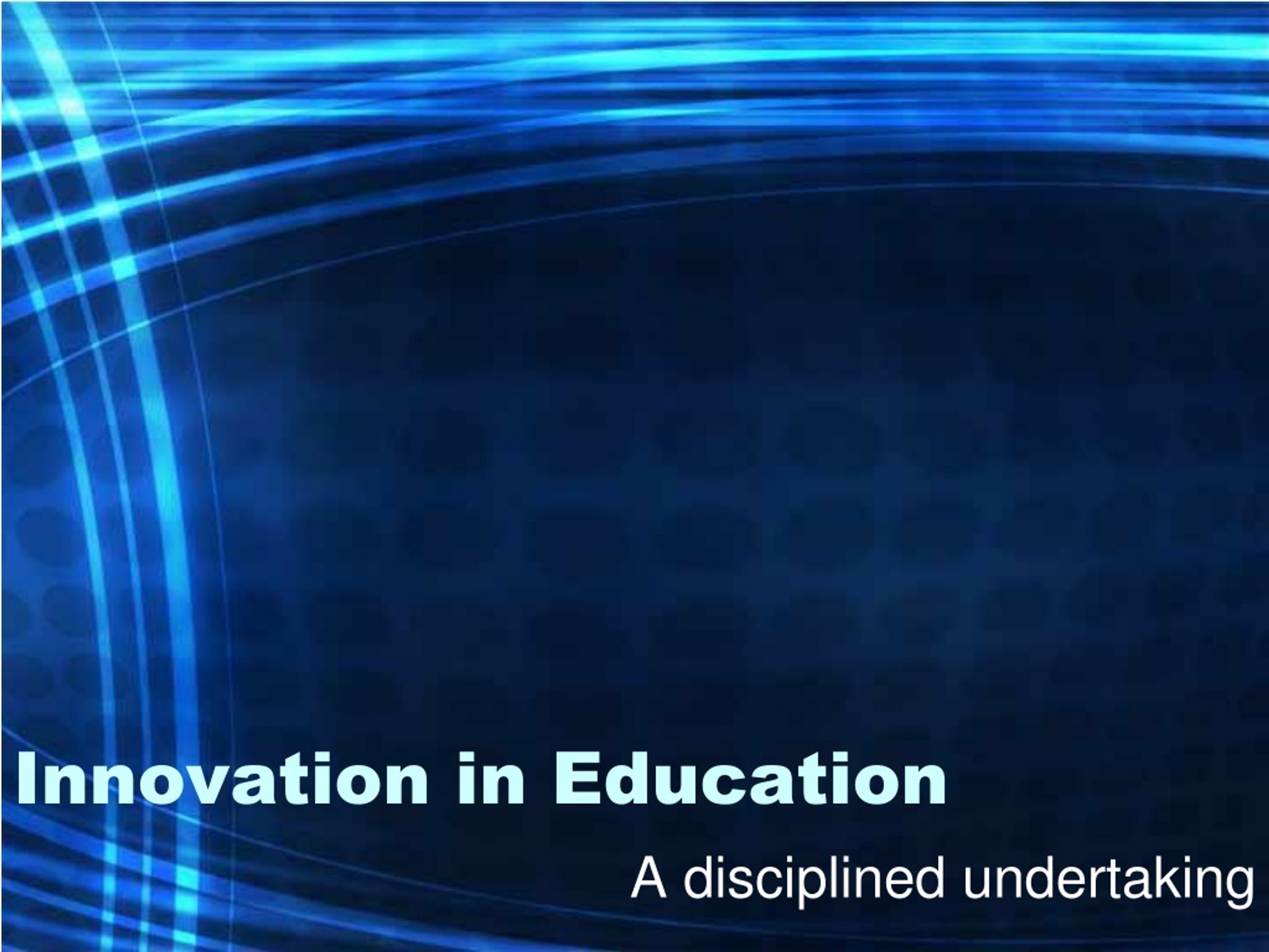 ppt on innovation in education