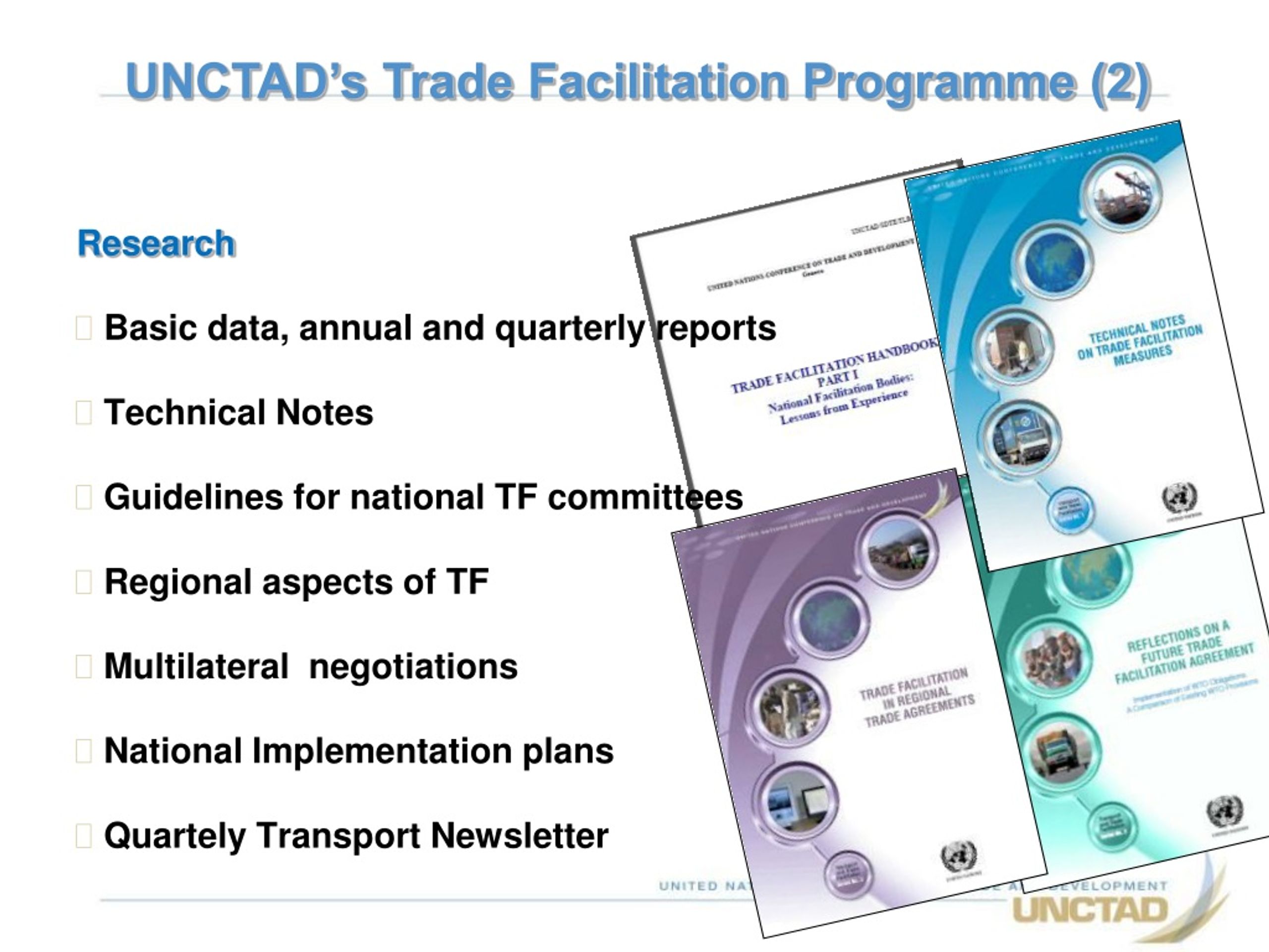 Ppt Unctad Trade Facilitation Programme Ongoing And Future Projects