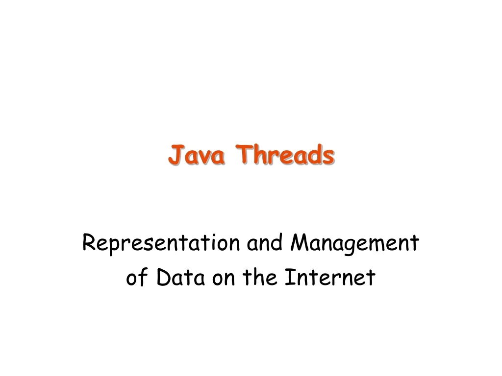 PPT Java Threads PowerPoint Presentation, free download ID9164238