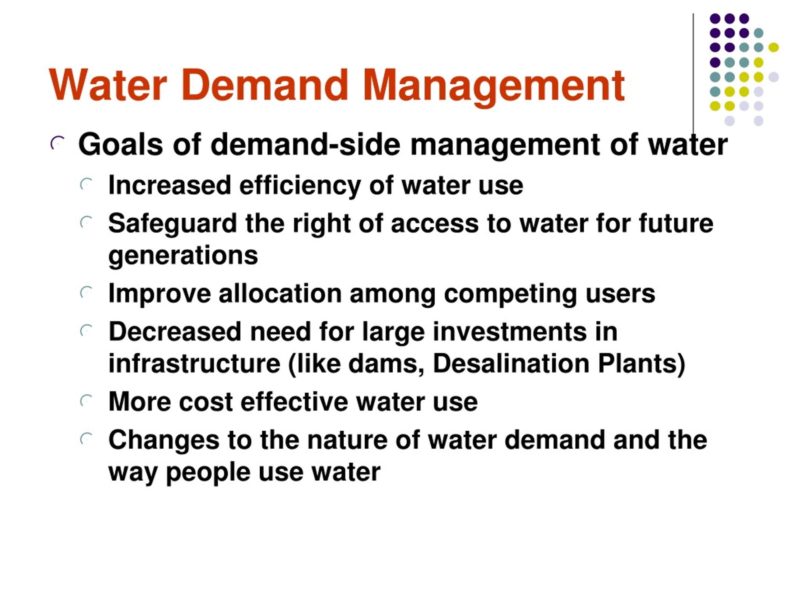 water demand management thesis