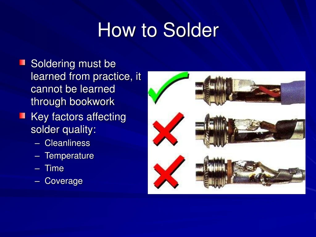 how to solder n.