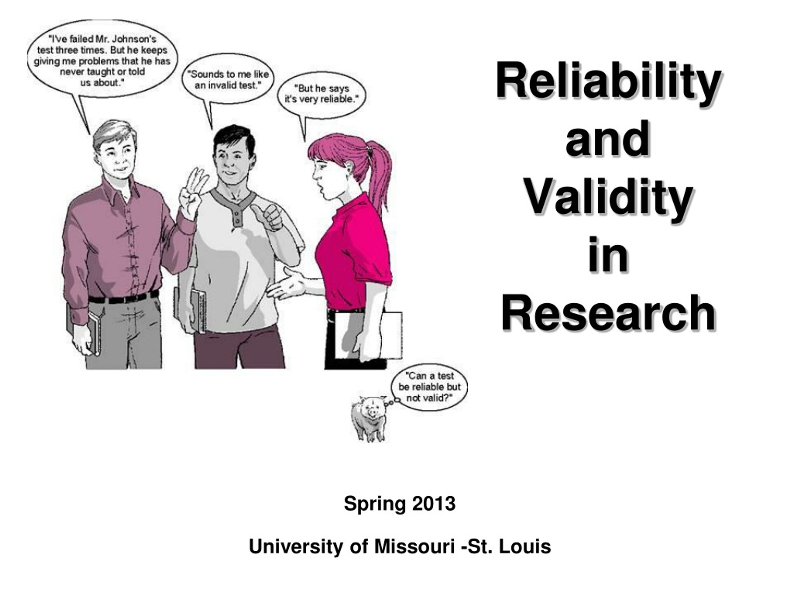 definition of reliability and validity in research