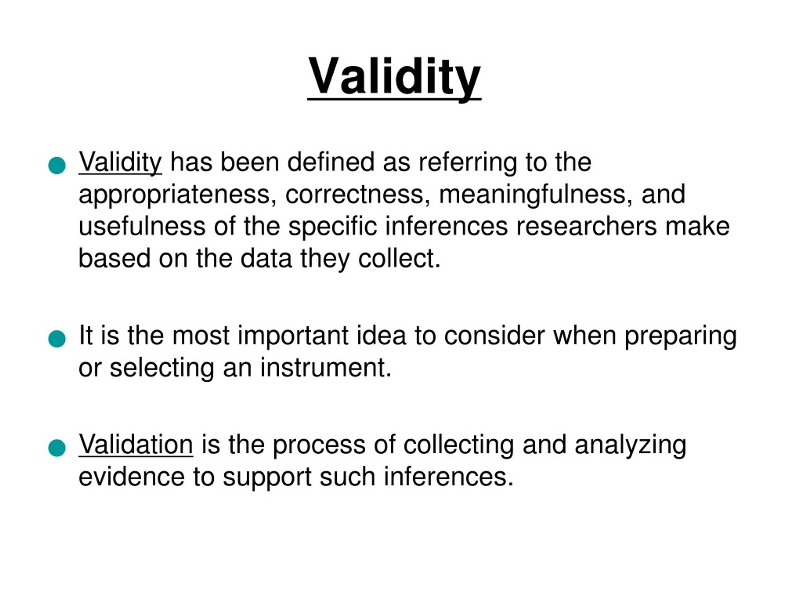 what is validity and reliability in research