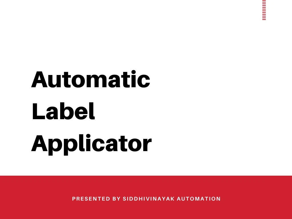 automatic label applicator n.