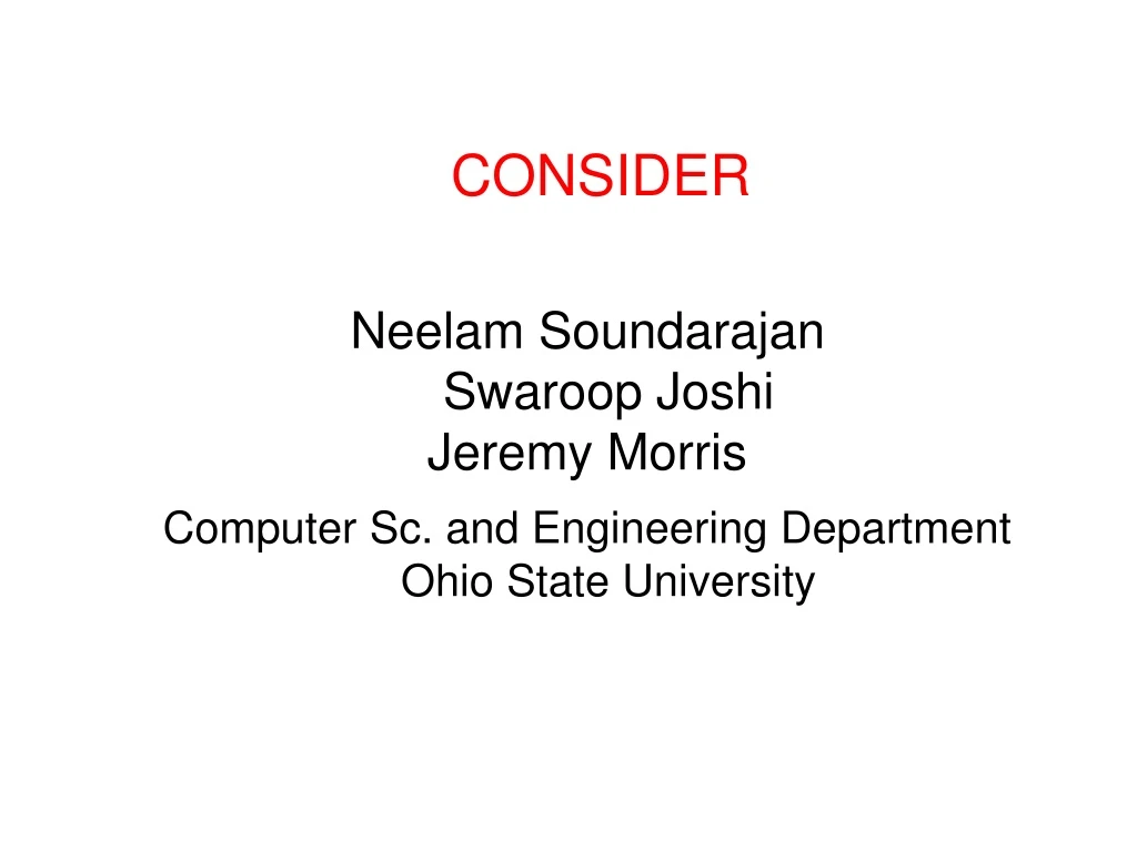 consider n.