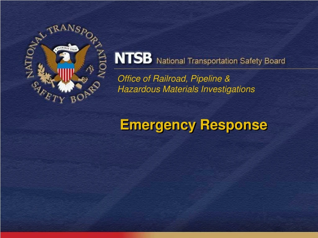 PPT - Emergency Response PowerPoint Presentation, Free Download - ID ...