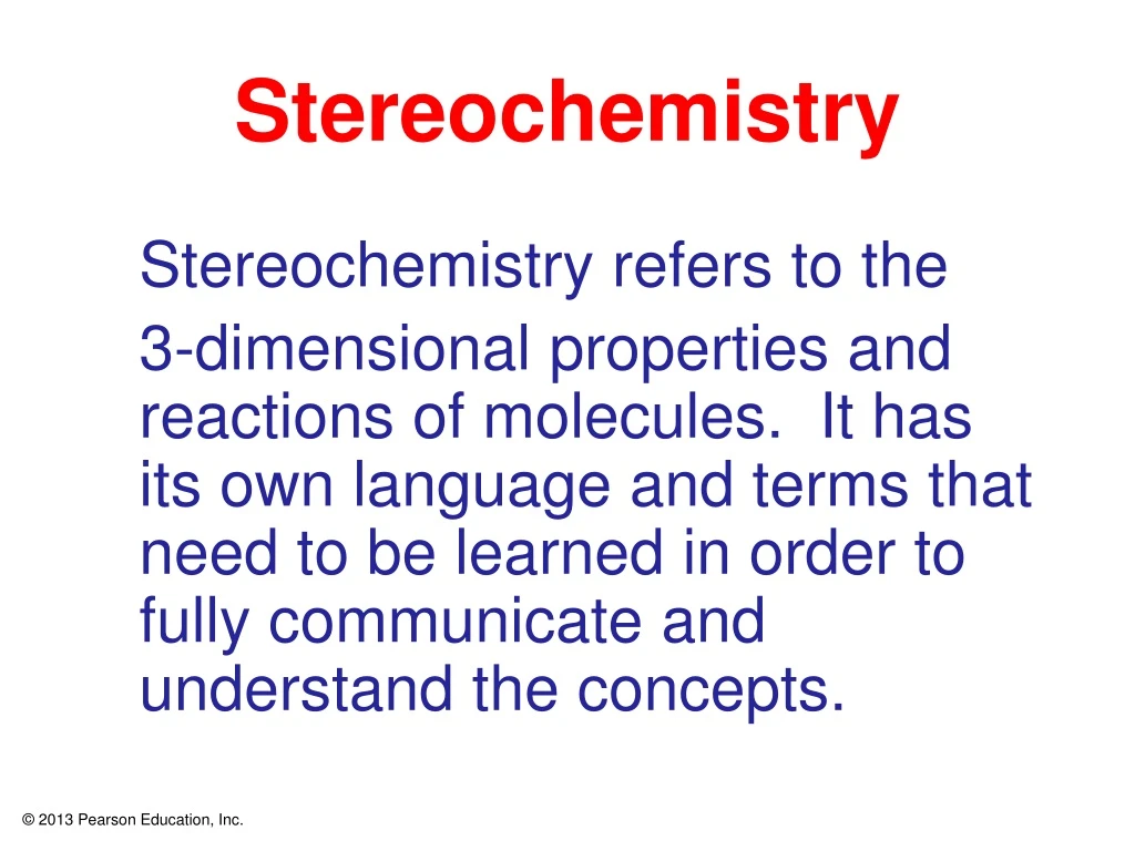 PPT - Stereochemistry PowerPoint Presentation, Free Download - ID:9166804