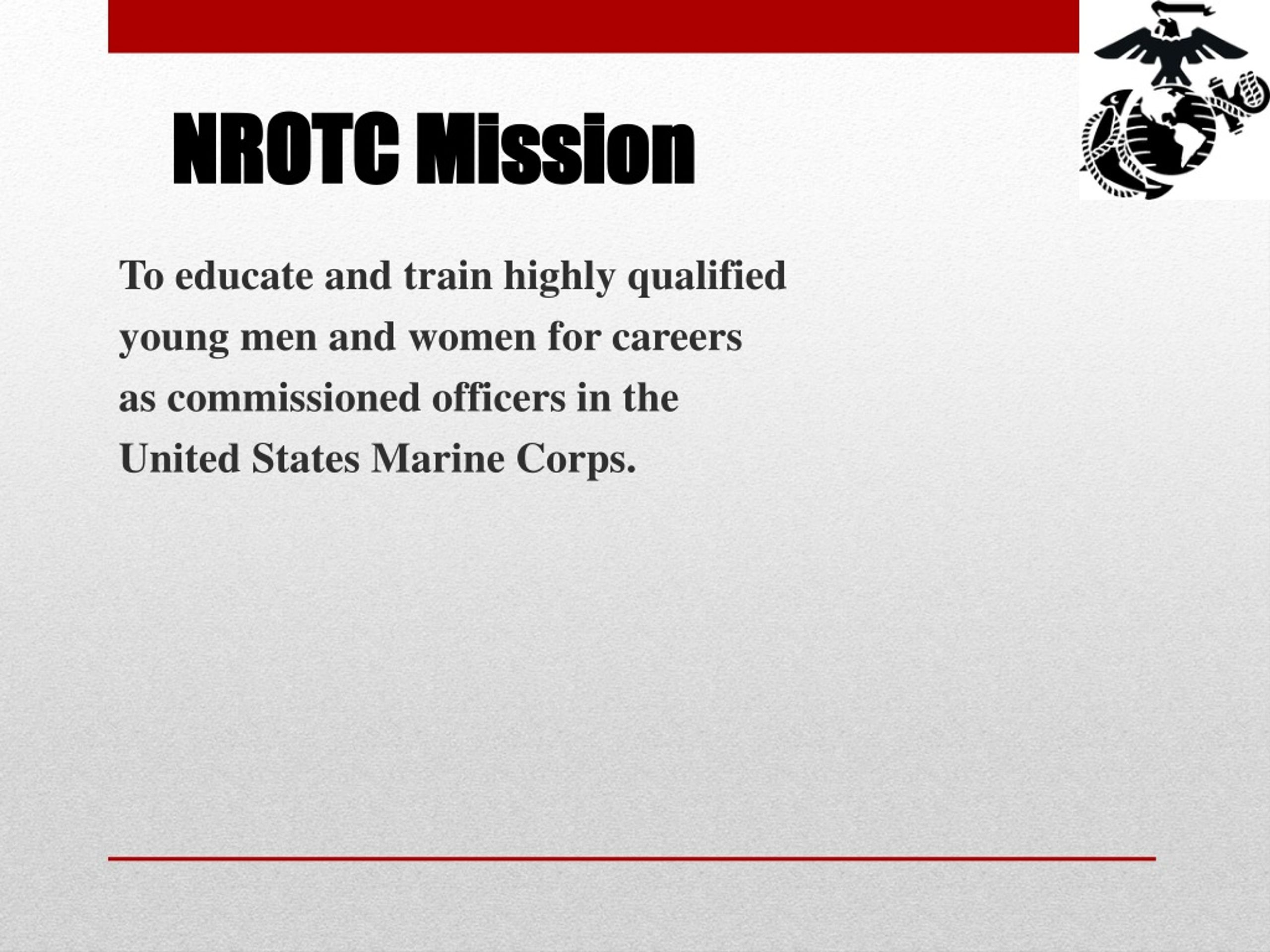 PPT - MARINE OPTION NROTC SCHOLARSHIP PowerPoint Presentation, free ...