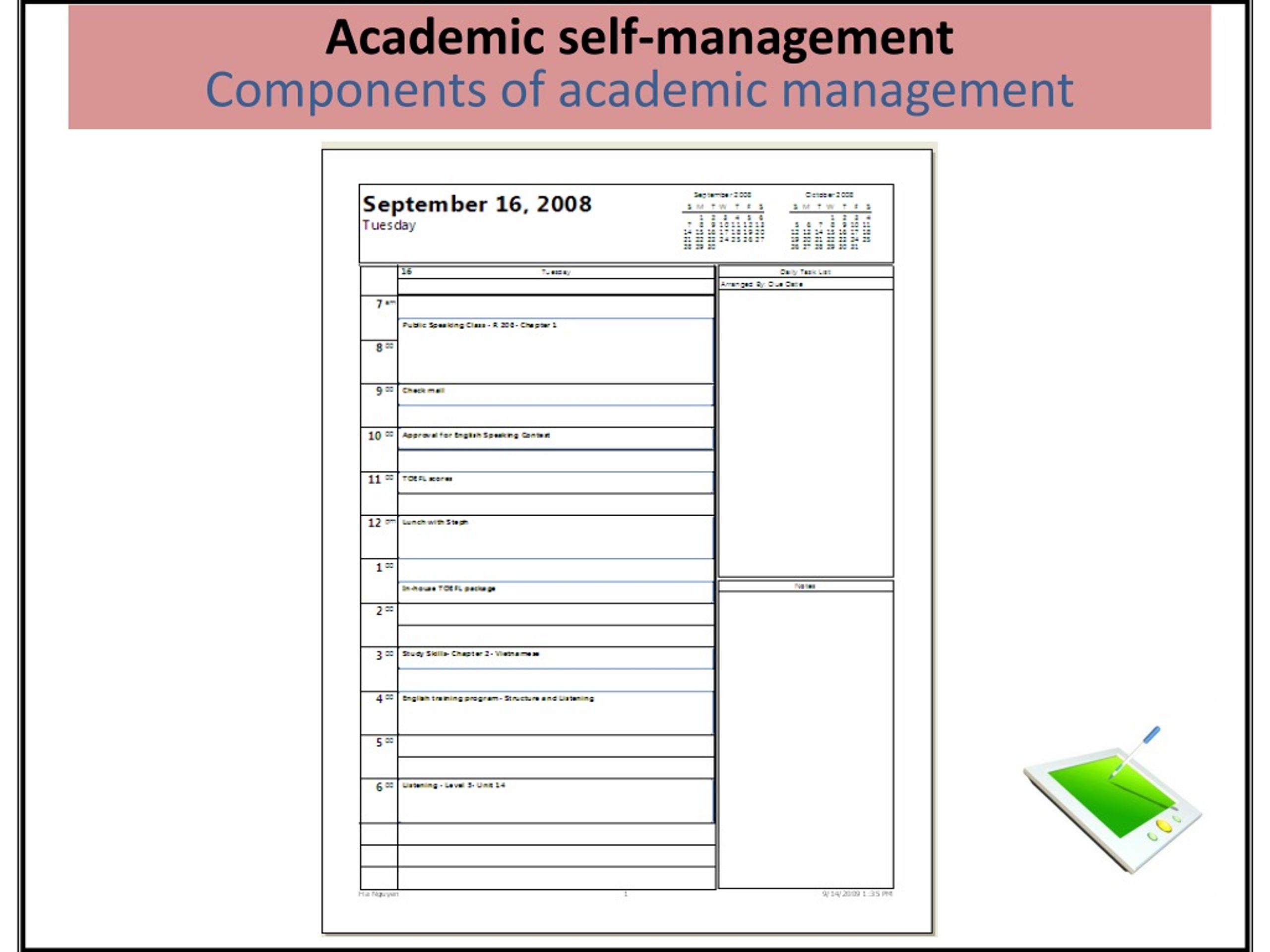 master thesis self management