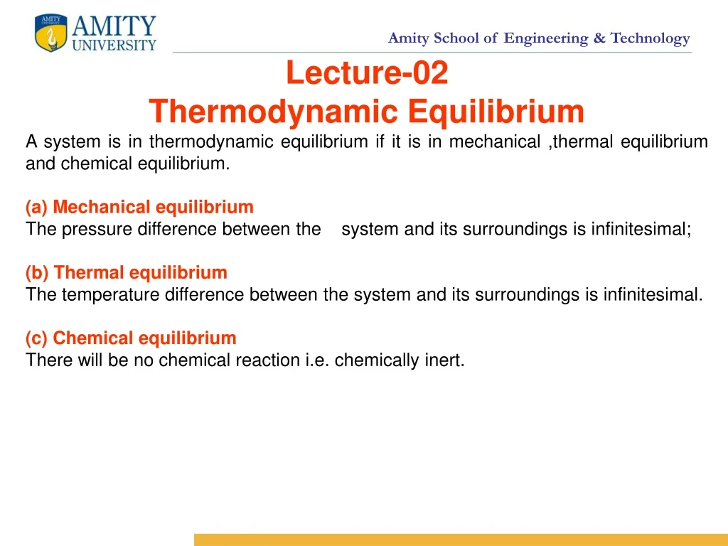 PPT - Lecture-02 Thermodynamic Equilibrium PowerPoint Presentation ...