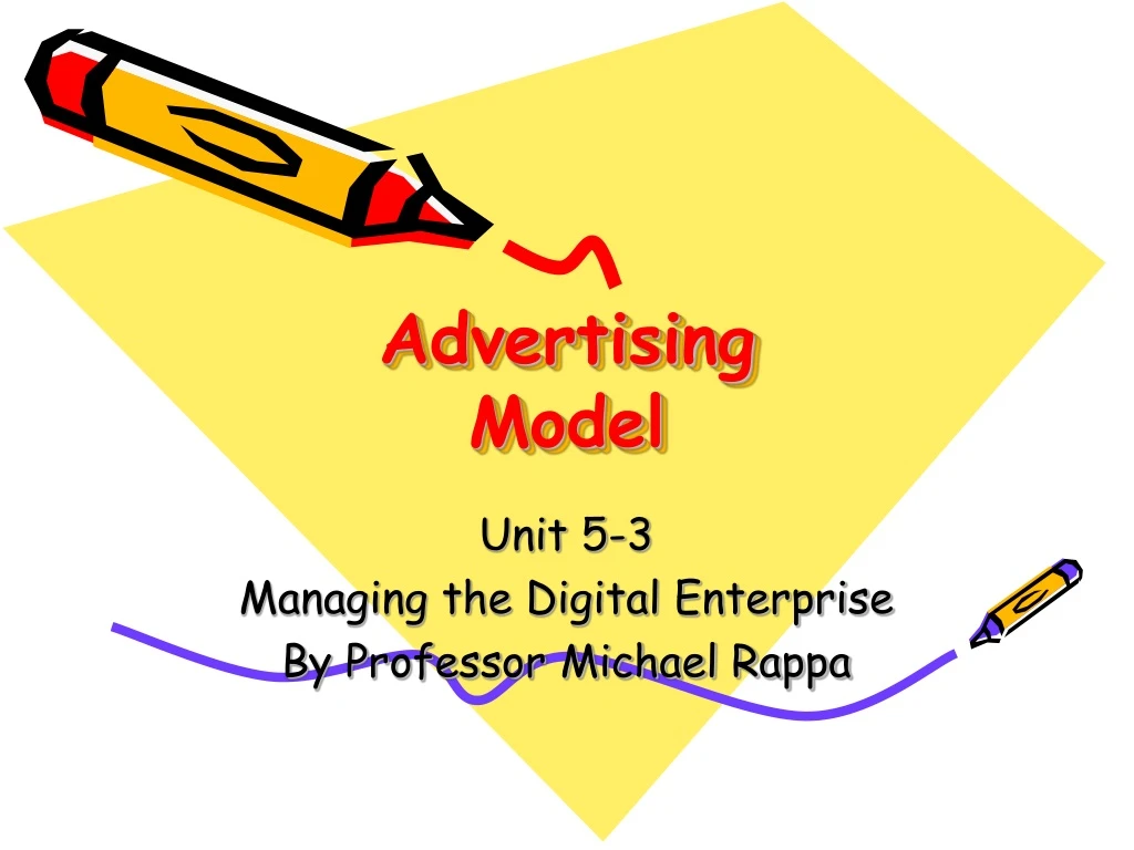 advertising model n.
