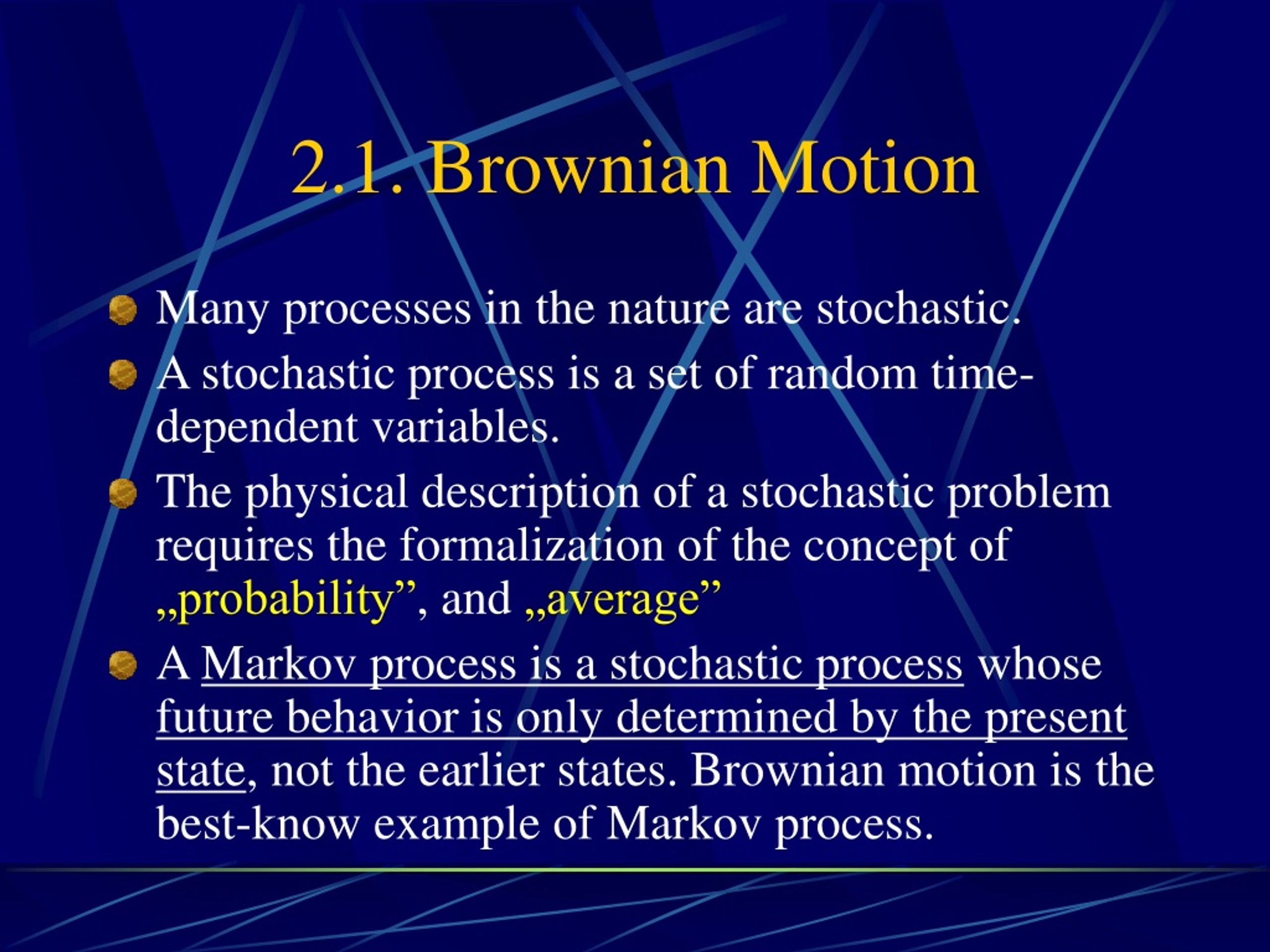 brownian motion examples