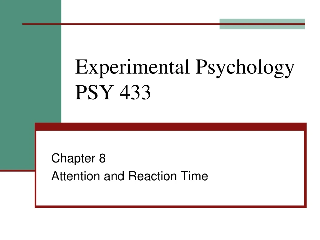 experimental psychology psy 433 n.