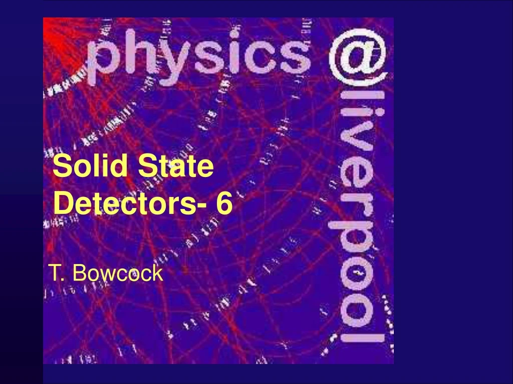 solid state detectors 6 n.