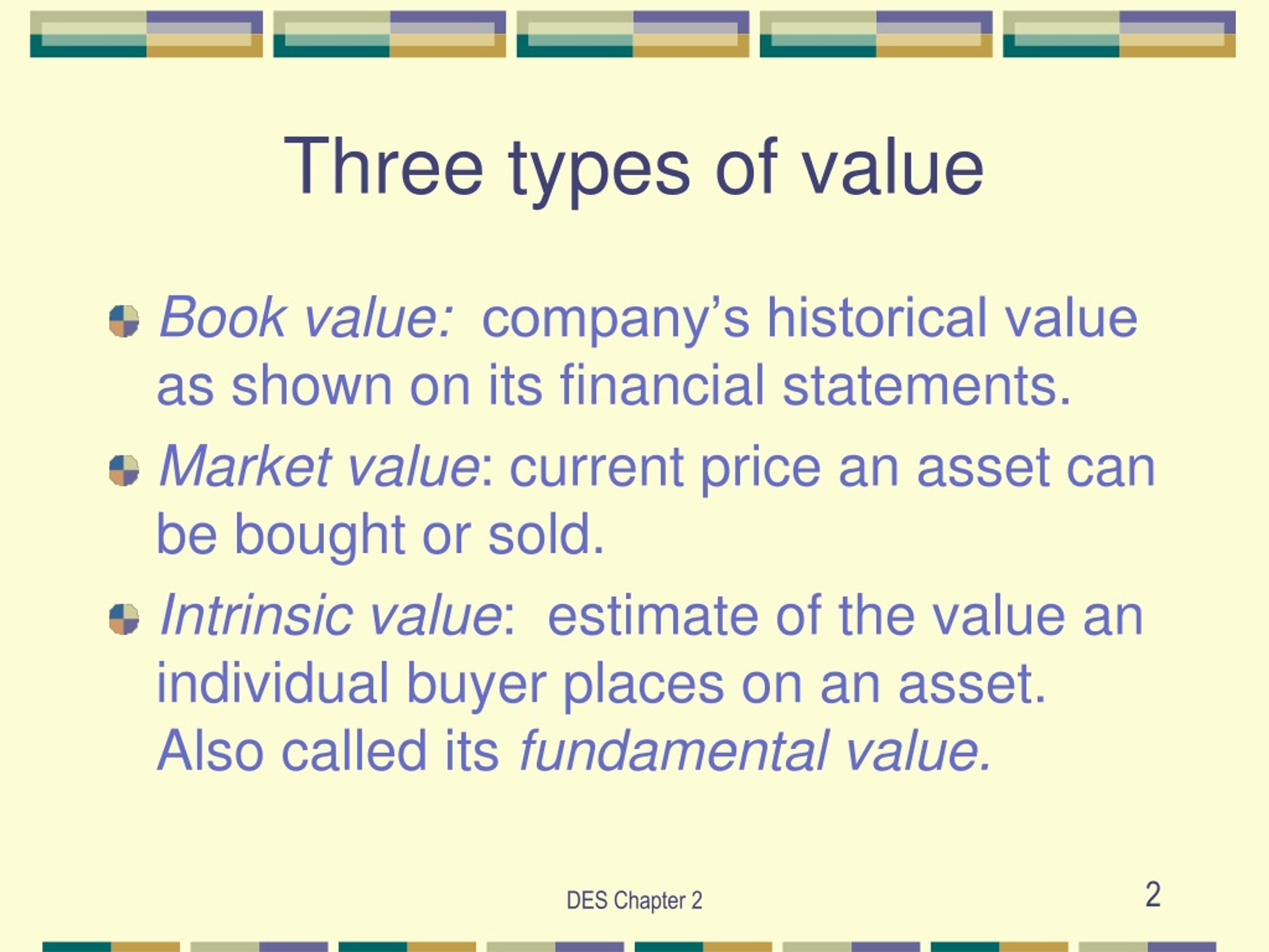 PPT - Chapter 2 A Complete Corporate Valuation for a Simple Company ...