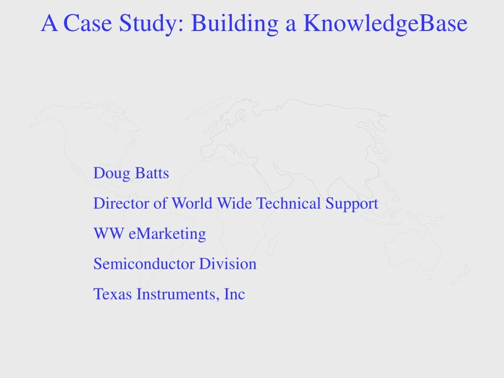 case study knowledge base