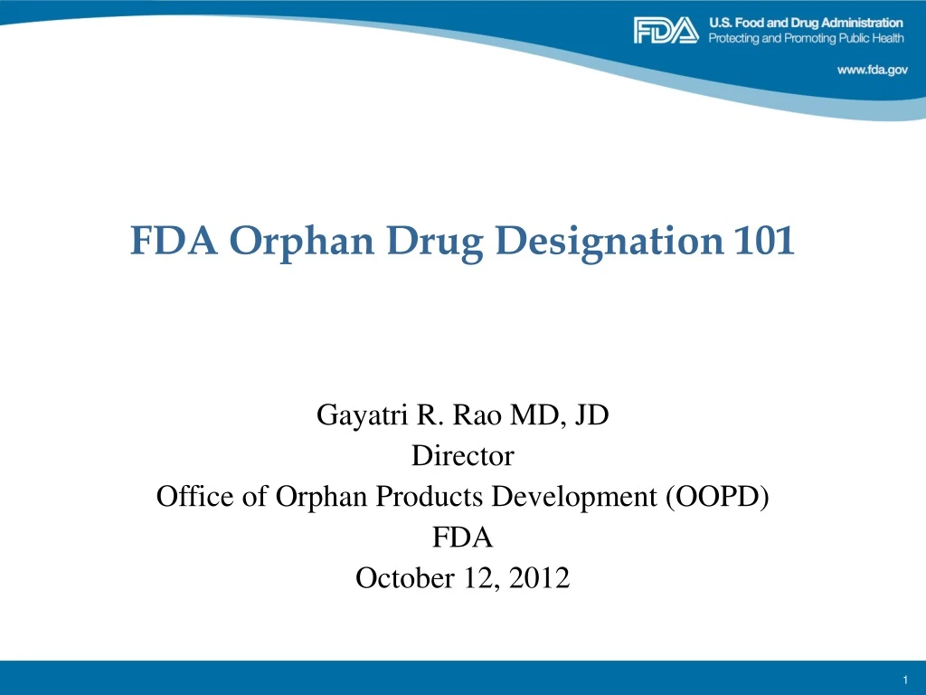 orphan drug designation orphan drug designation