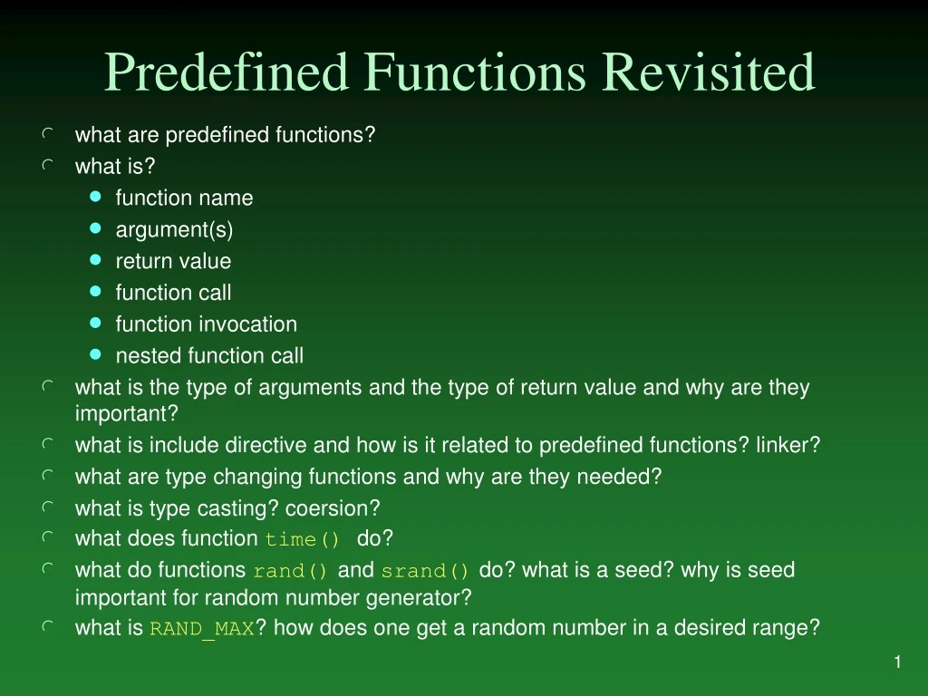 ppt-predefined-functions-revisited-powerpoint-presentation-free