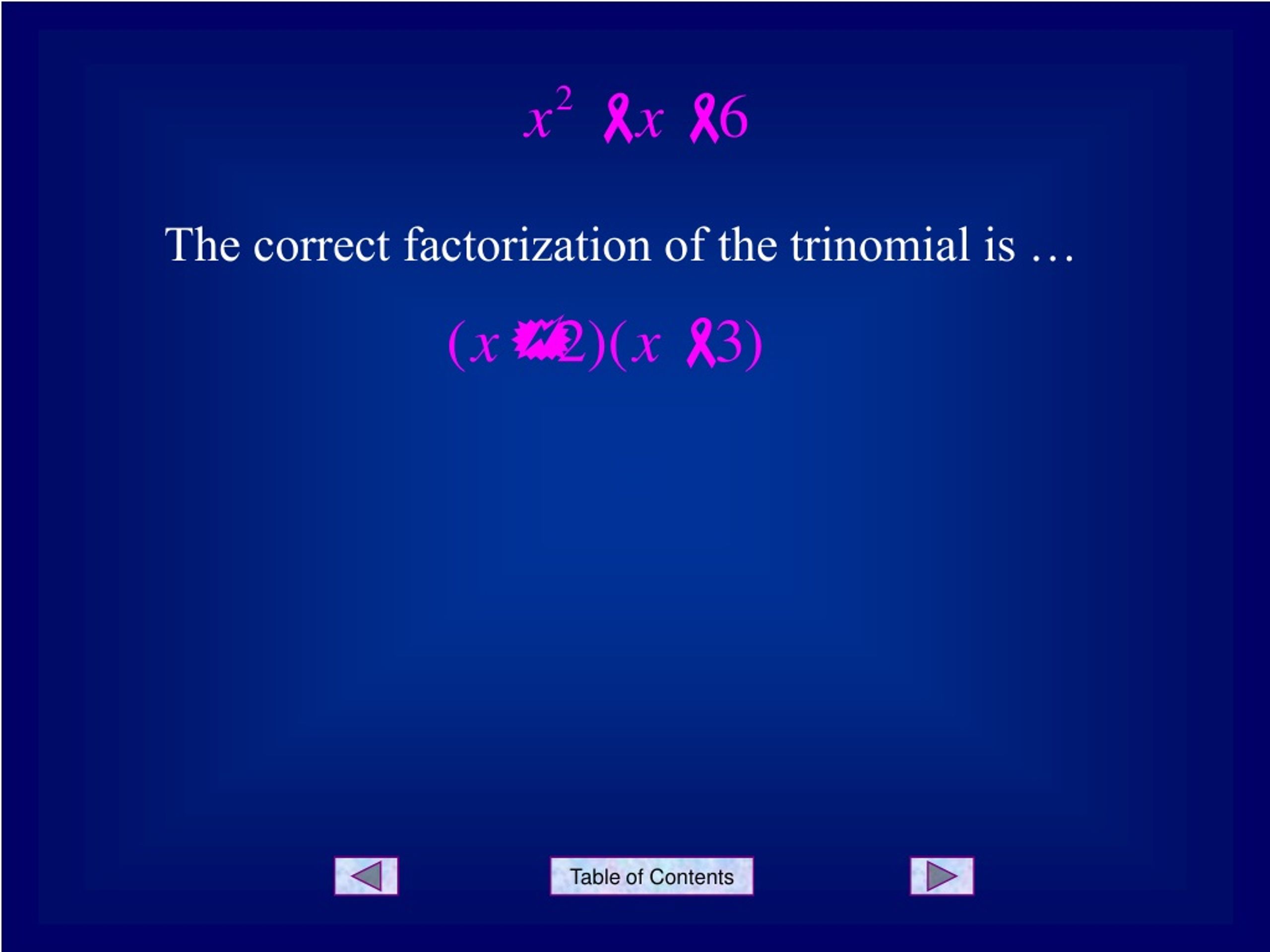 Ppt Factoring Trinomials A 1 Powerpoint Presentation Free Download Id9170690