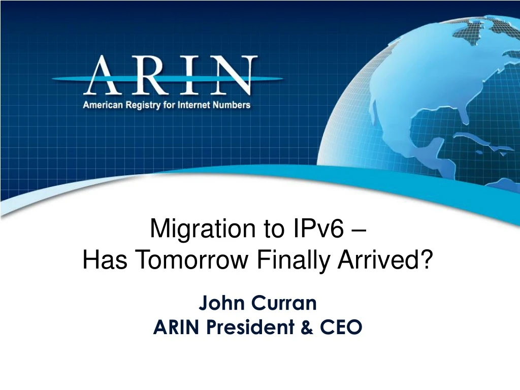 migration to ipv6 has tomorrow finally arrived n.