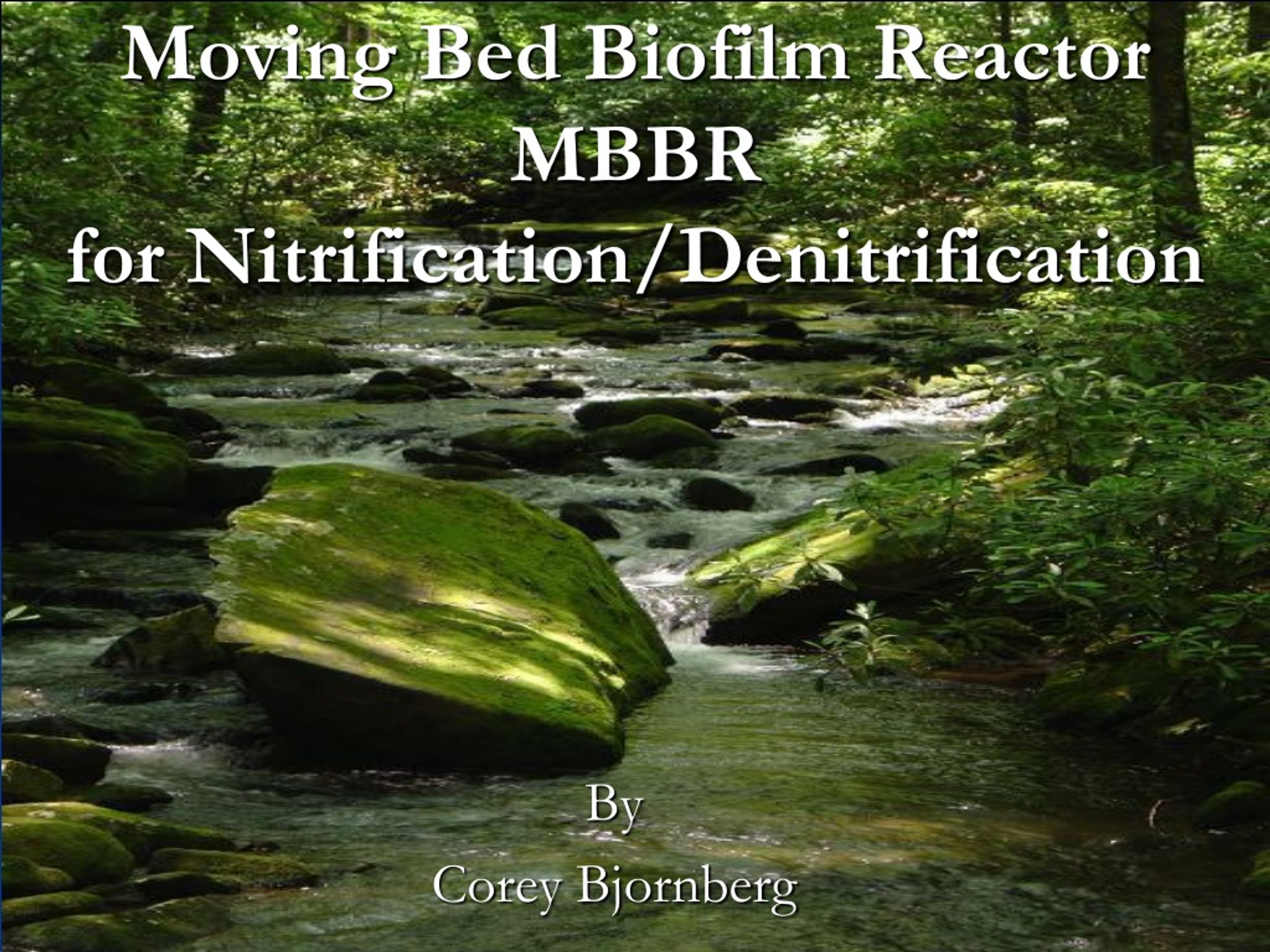 PPT - Moving Bed Biofilm Reactor MBBR For Nitrification/Denitrification ...