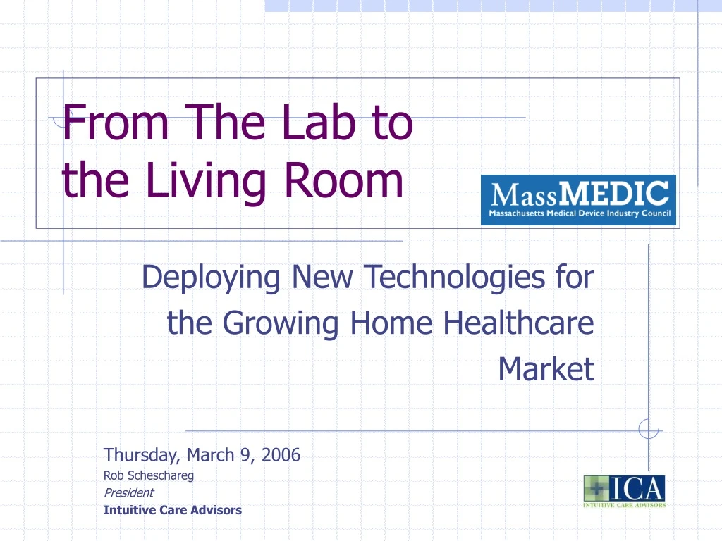 from the lab to the living room n.