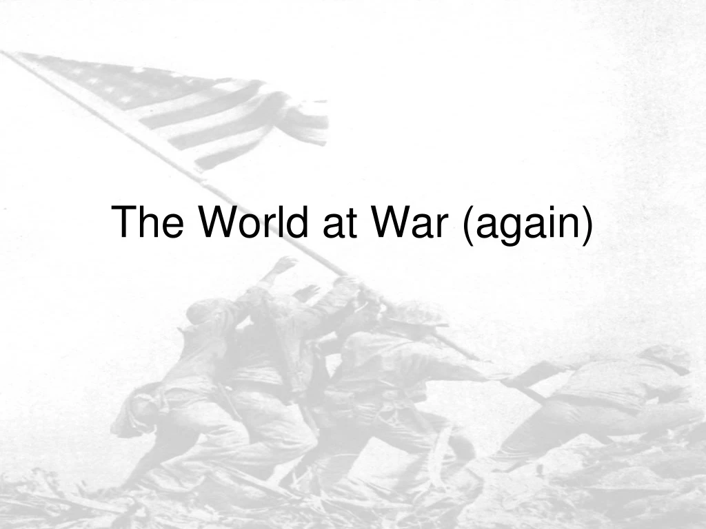 the world at war again n.