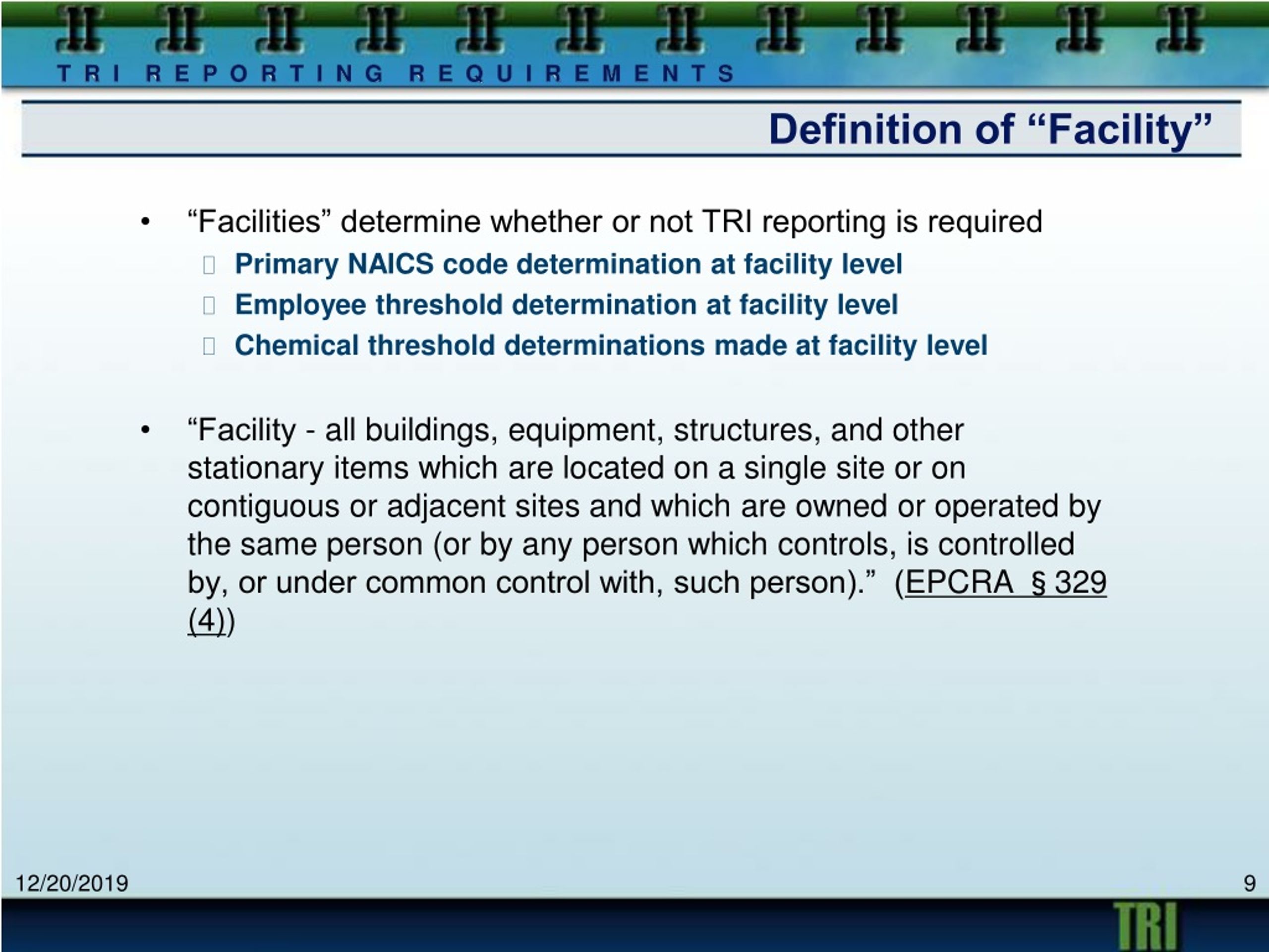 PPT Emergency Planning + Community RIGHTTOKNOW Act (EPCRA) Section