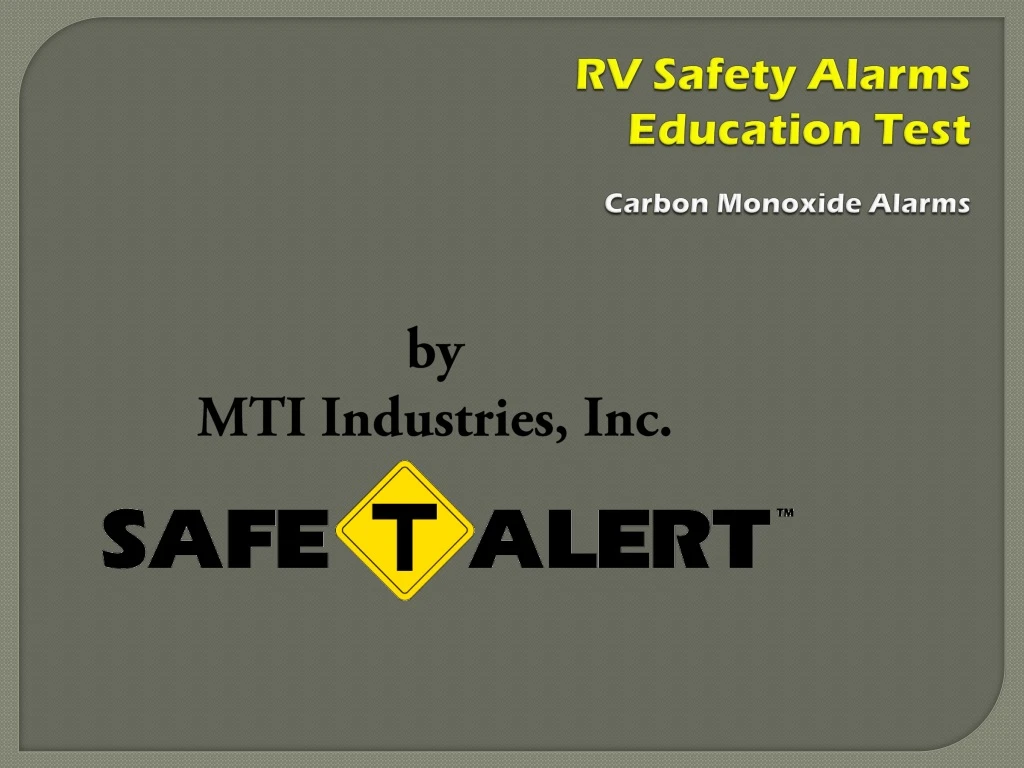 rv safety alarms education test carbon monoxide alarms n.