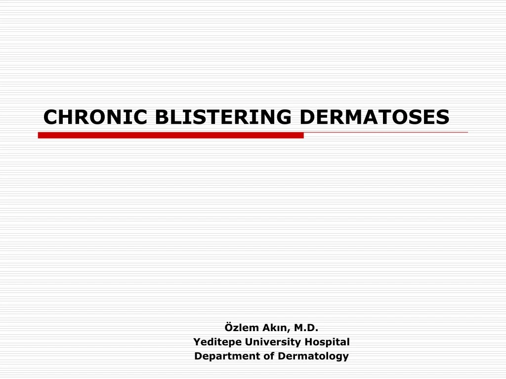 Ppt Chronic Blistering Dermatoses Powerpoint Presentation Free
