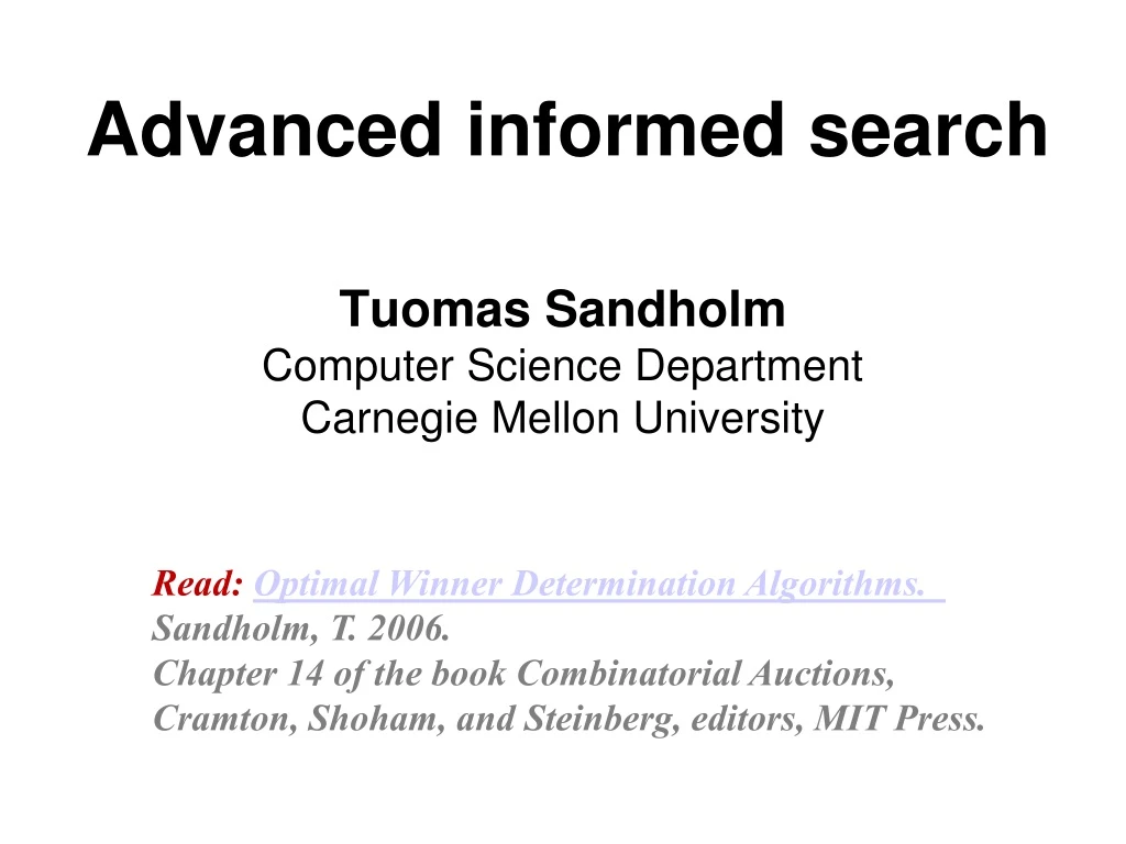 advanced informed search n.