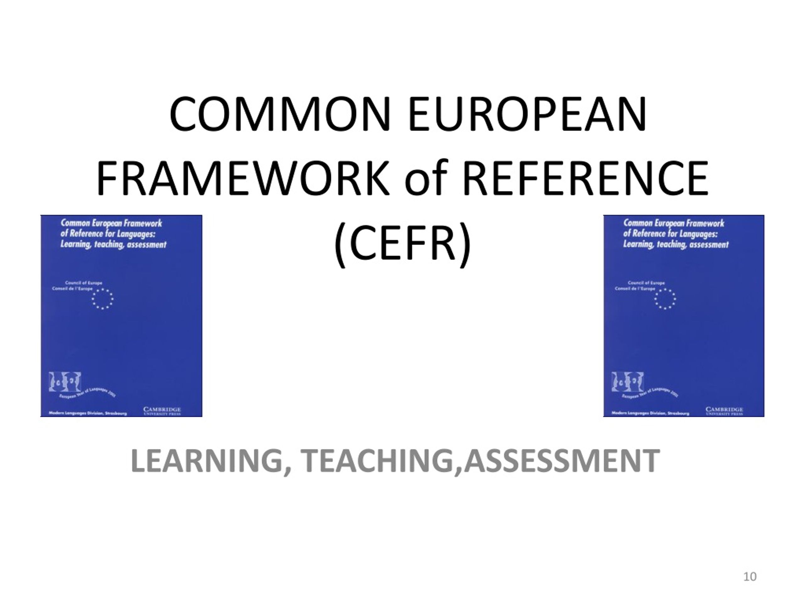 Common european framework of reference история создания