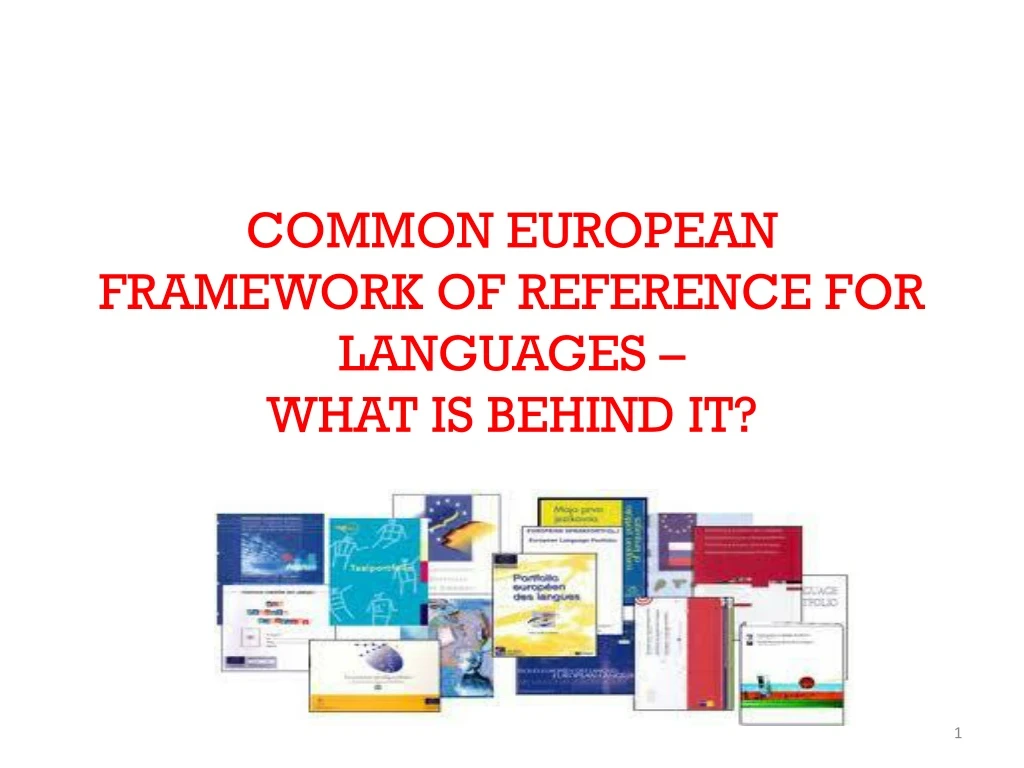 Common european framework of reference история создания