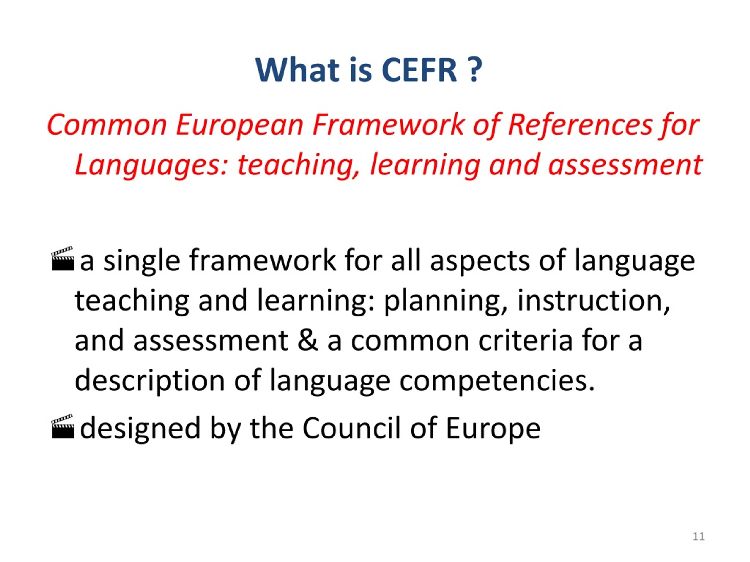 Common european framework of reference история создания