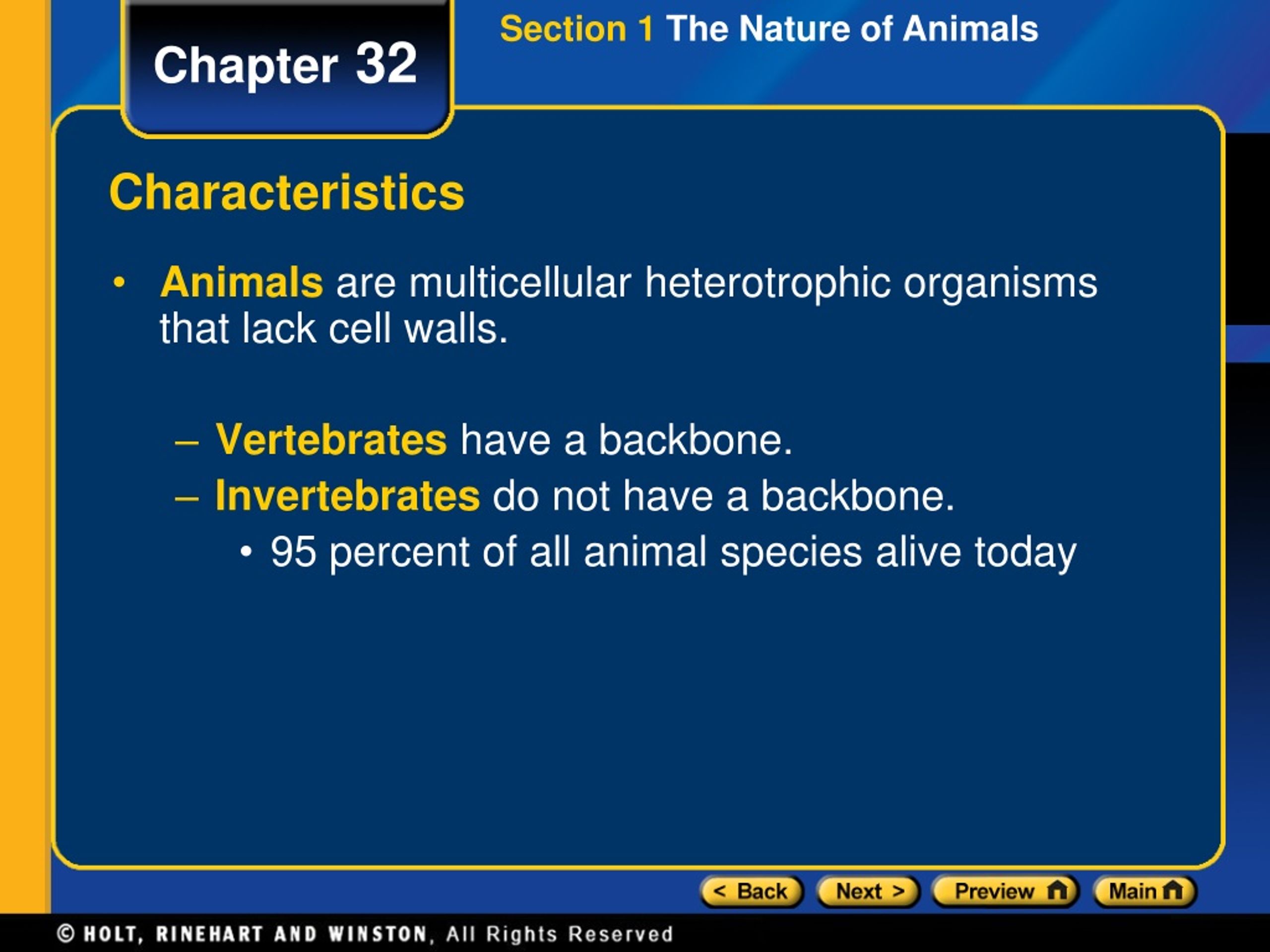 PPT - Section 1 The Nature of Animals PowerPoint Presentation, free