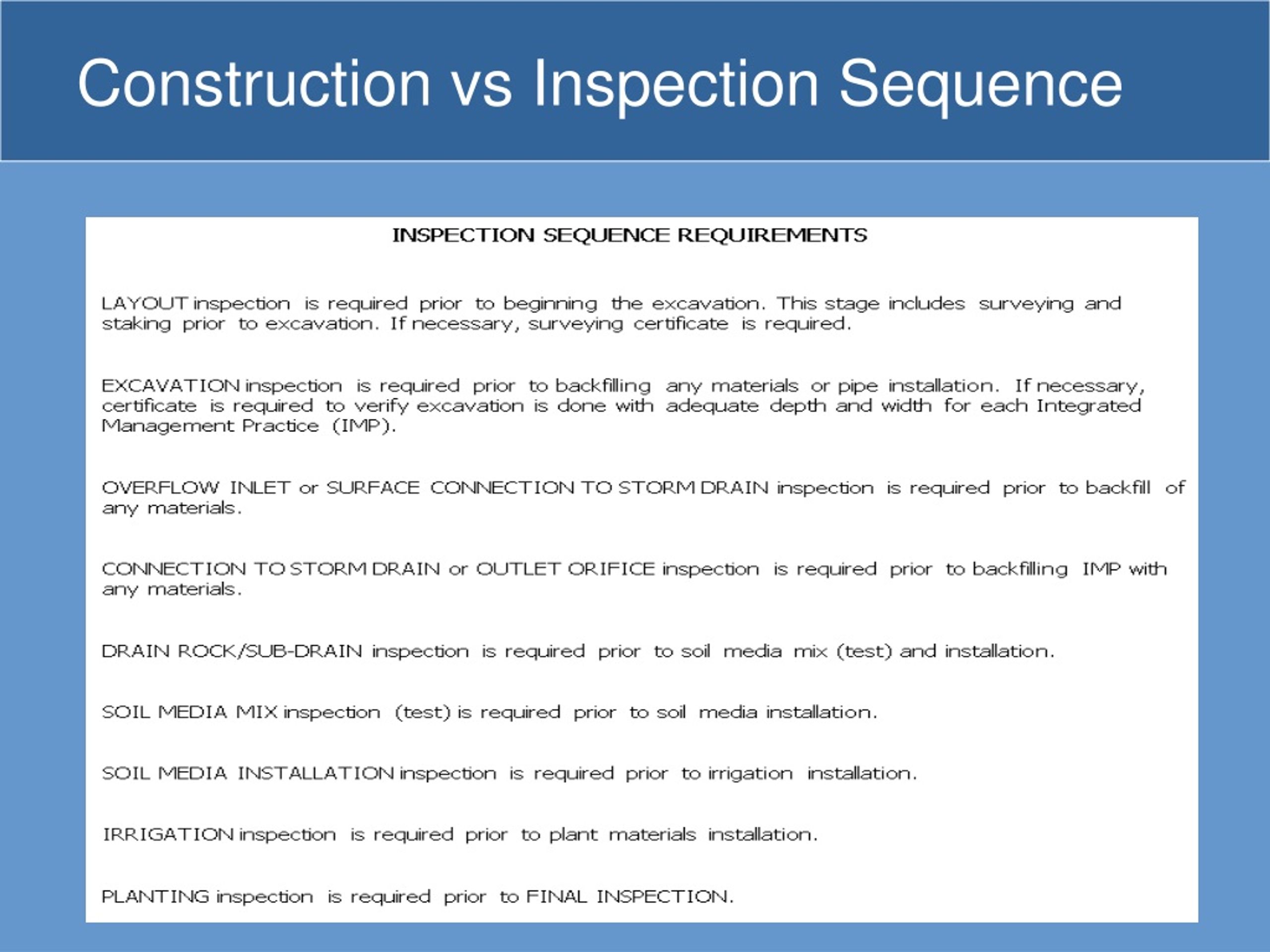 PPT - Inspecting Construction of Bioretention Facilities PowerPoint ...