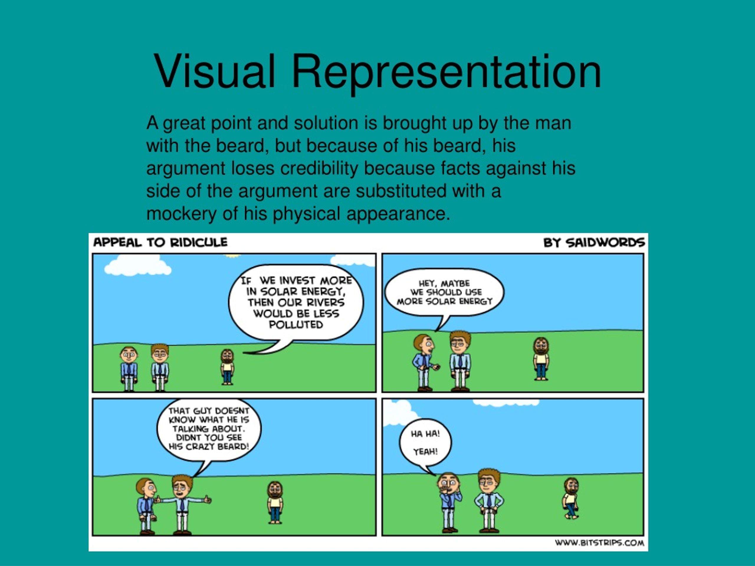 visual representation cons