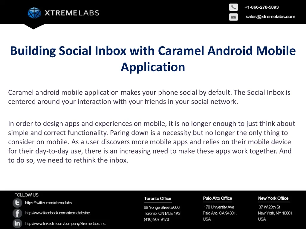 building social inbox with caramel android mobile n.