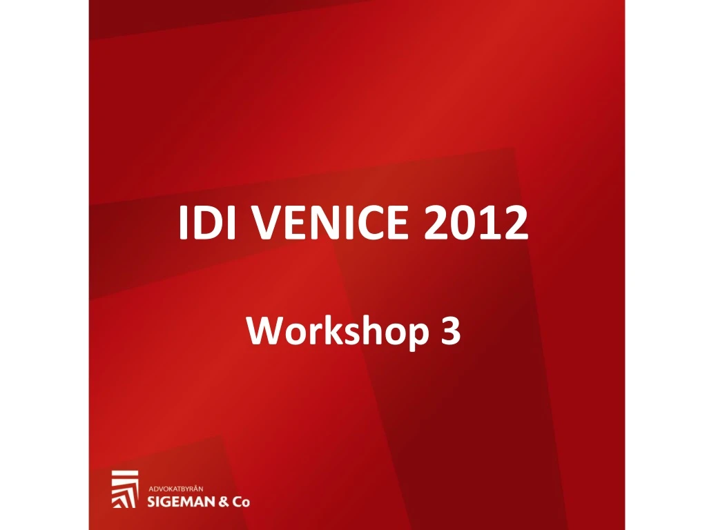 idi venice 2012 n.