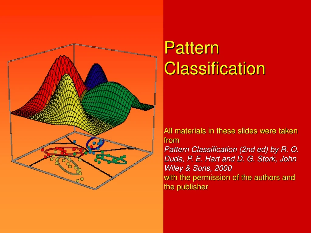 pattern classification all materials in these n.