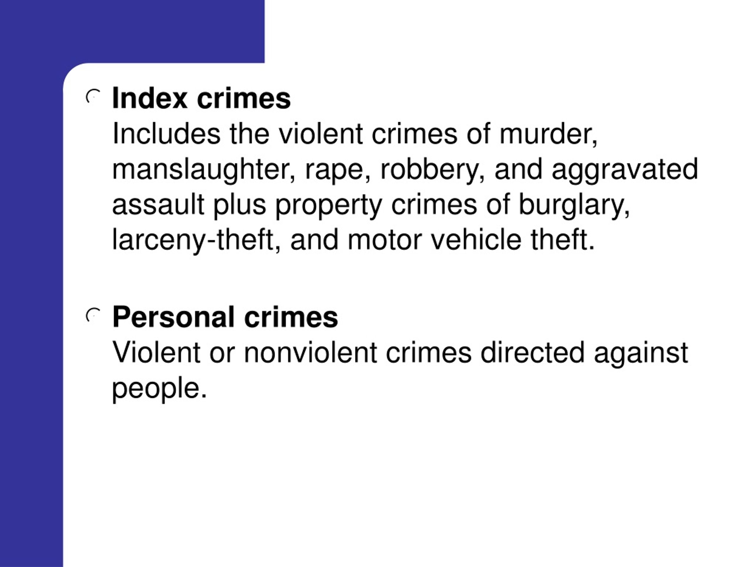 PPT - Chapter 9 Crime and Criminal Justice PowerPoint Presentation ...